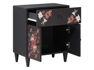 Table de chevet avec tiroir multicolore 50 x 33 x 60 cm