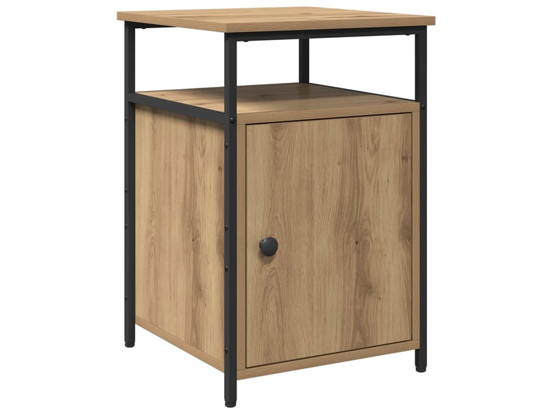  Table de chevet - cabinet de chevet - table de nuit chêne artisanal bois d'ingénierie  - Conforama A
