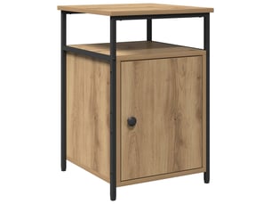 Table de chevet - cabinet de chevet - table de nuit chêne artisanal bois d'ingénierie
