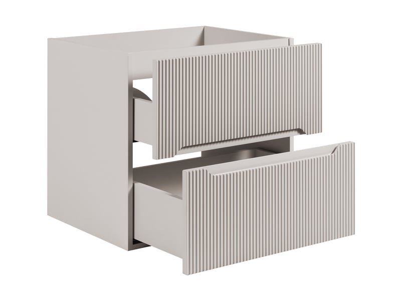 Ensemble double meuble sous vasque avec plan et colonne novo l.120 cm cachemire mat - Conforama D