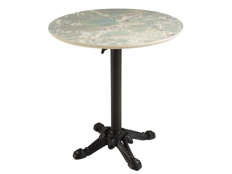  Icare - ensemble n°1: table bistrot d70cm pliable en céramique marbré vert  - Conforama A