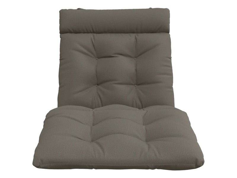 Coussin de transat, coussin pour bain de soleil vianen 100 % polyester gris 200 x 80 x 8 cm cf56312 - Conforama D