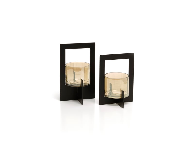  Le photophore hurricane framed - noir - l  - Conforama E