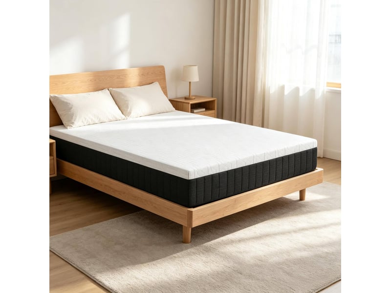 Matelas 2 personnes 140 x 190 cm, ressorts ensachés, mémoire de forme, 25 cm  - Conforama D