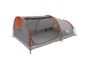 Tente de camping, tente de randonnée imperméable 1 personne gris et orange