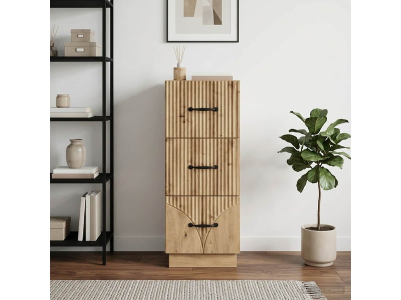 Armoire de rangement bureau, armoire à tiroirs 33 x 34.5 x 87 cm bois d'ingénierie shl4833 - Conforama D