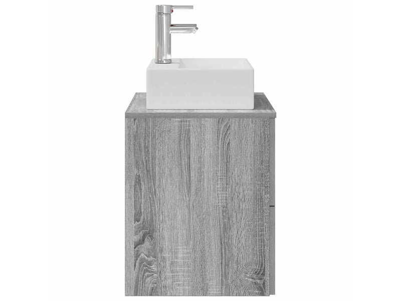  Vanité de lavabo mural, meuble de rangement sonoma gris 49.5x41x62.5 cm shl4946  - Conforama D