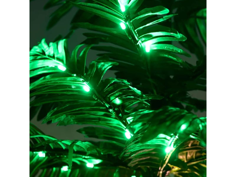  Palmier à led 72 led blanc chaud 120 cm  - Conforama D
