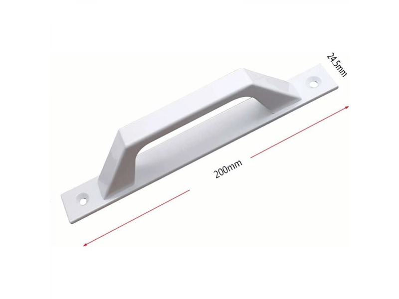  Poignée blanche pour porte de grange coulissante, poignée de porte coulissante sans perçage, adaptée aux portes, fenêtres et armoires  - Conforama B