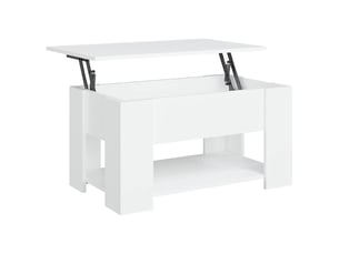 Table basse rectangulaire coloris blanc  