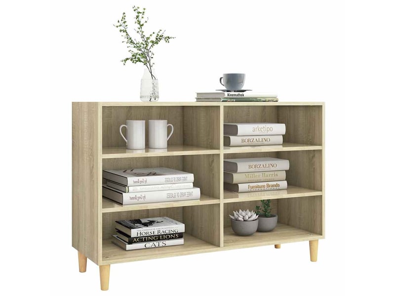  Buffet, meuble de rangement salon chêne sonoma 103,5x35x70 cm bois d'ingénierie  - Conforama C