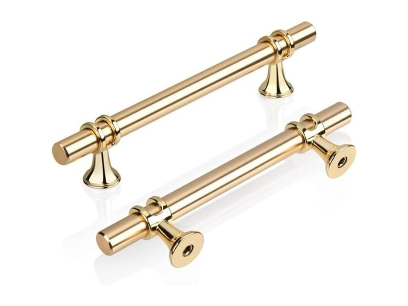  Lot 10 poignées zinc doré 160mm, cuisine salle de bain chambre  - Conforama A