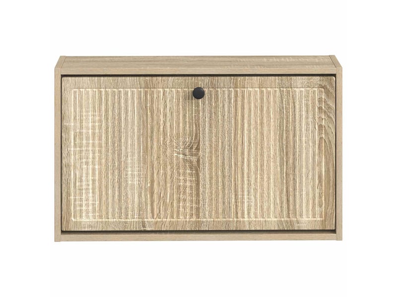  Meuble à chaussures mural, armoire à chaussures ede 71x17x43 cm chêne sonoma  - Conforama D