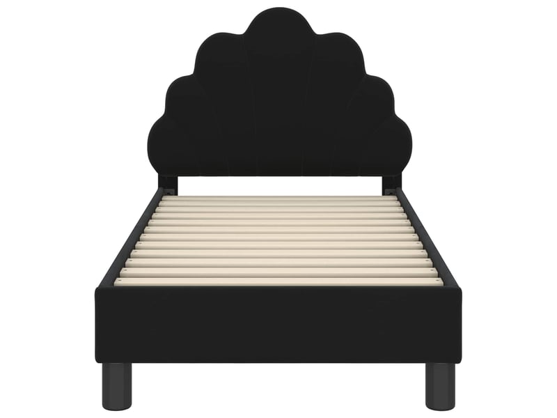  Lit simple- lit adulte -  cadre de lit pour tout-petit avec tête de lit noir 70 x 140 cm  - Conforama D