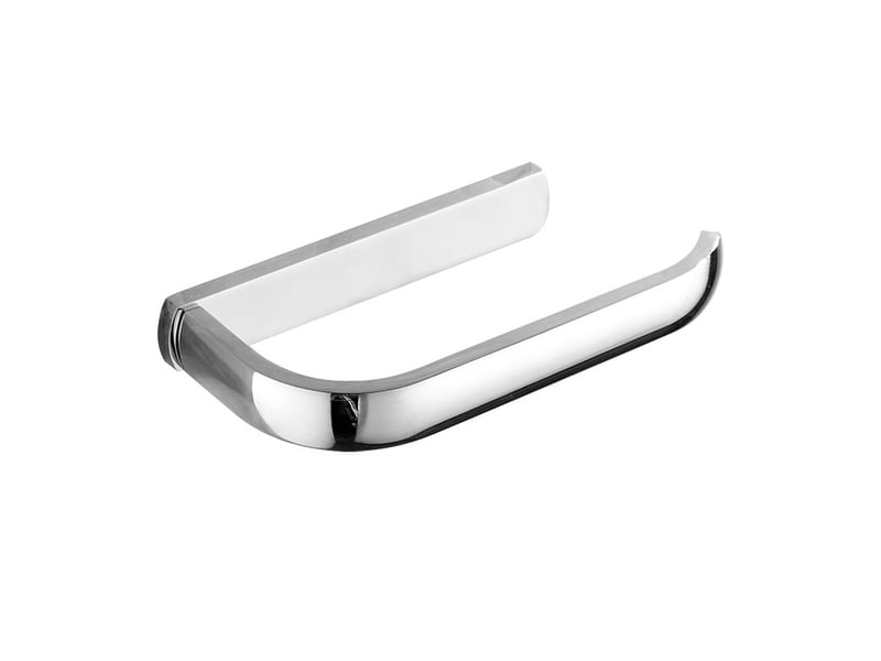  Porte-papier de toilette moderne porte-papier de salle de bain mural, laiton, fini chrome  - Conforama A