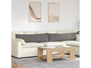 Lot de 2 coussins de canapé, coussins décoratifs gris clair 145 x 40 cm cf59061