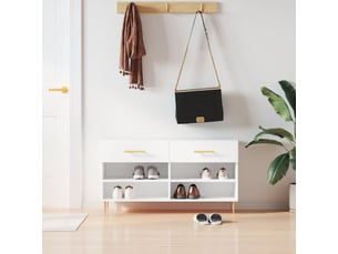 Meuble à chaussures 3 paire(s)  <strong></strong>  <strong></strong> coloris blanc