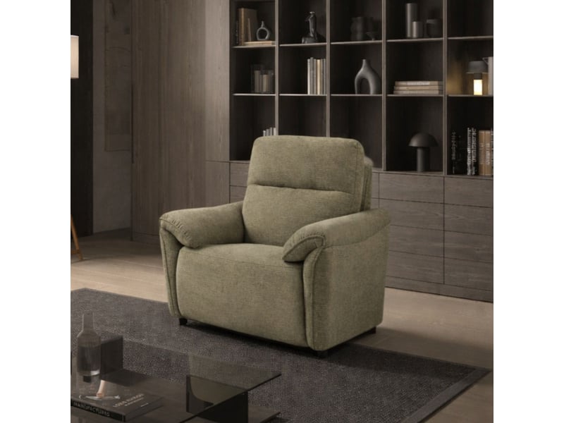  Fauteuil électrique relax zéro gravity tissu vert chiné - balco BALCO - Conforama B