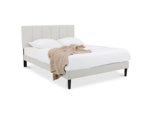 Lit 2 places 140x190 cm <strong>IDIMEX</strong> <strong></strong> coloris gris