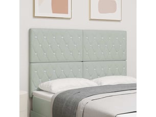 Tete de lit A poser largeur 144 cm <strong></strong> <strong></strong> argenté