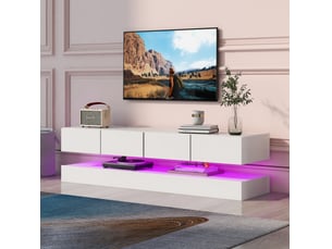 Meuble tv coloris blanc 130 cm MODENVIE