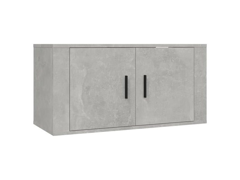  Ensemble de meubles tv 3 pcs gris béton bois d'ingénierie shl752  - Conforama D