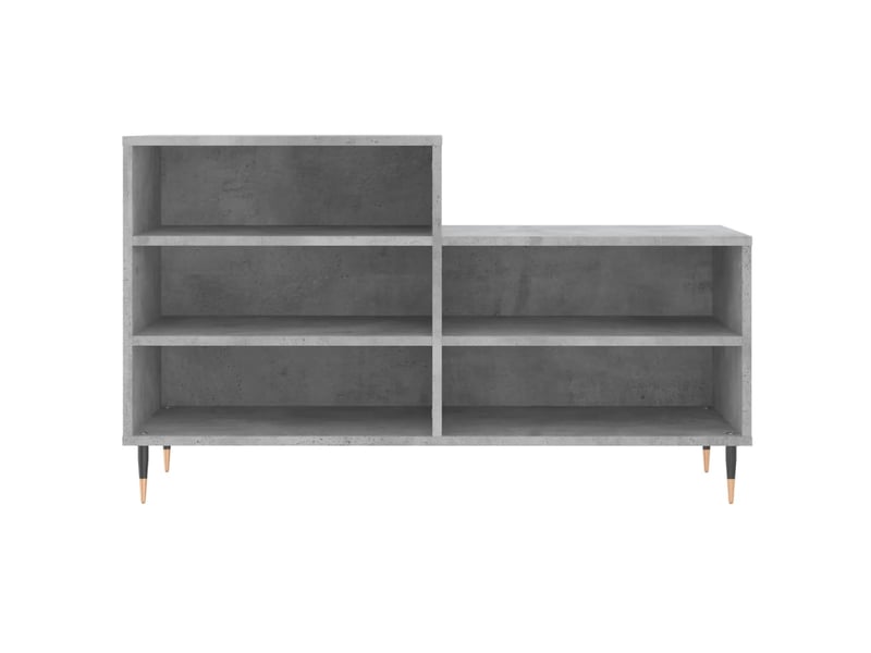  Meuble à chaussure, armoire à chaussures gris béton 102x36x60 cm bois d'ingénierie shl4250  - Conforama D