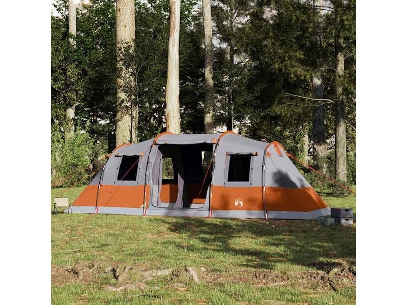 Tente de camping, tente familiale tunnel 6 personnes gris imperméable - Conforama D