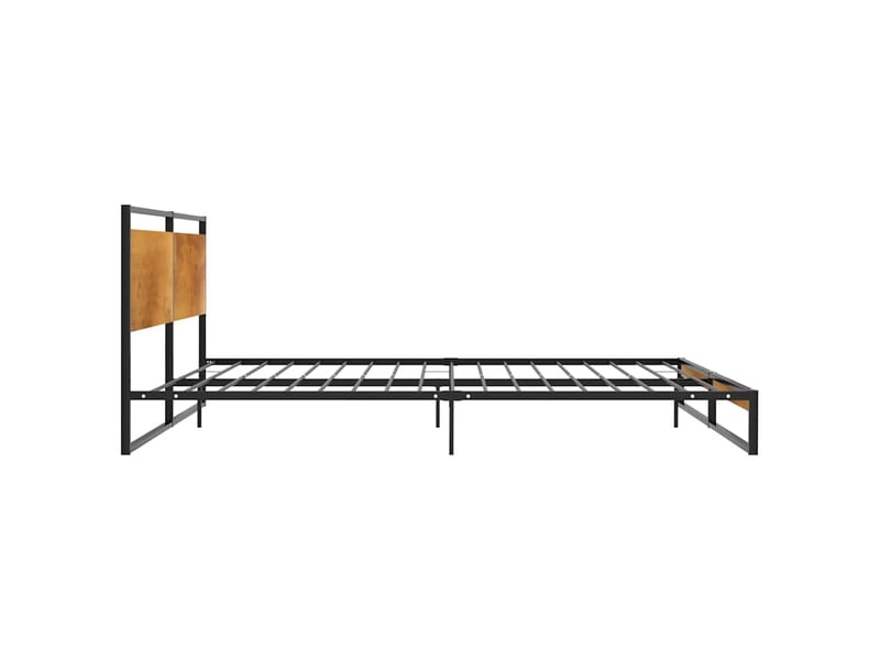  Lit adulte, lit double, cadre de lit sans matelas métal 200x200cm cf15101  - Conforama E
