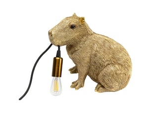 lampe capybara doré