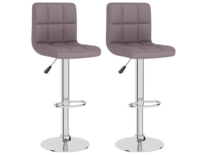 Lot de 2 tabouret de bar, chaise de bar taupe tissu shl87219  - Conforama A