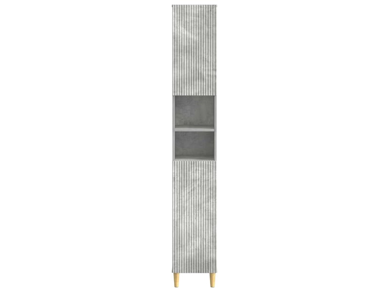  Colonne de salle de bain avec étagère ouverte arnhem gris béton  - Conforama D