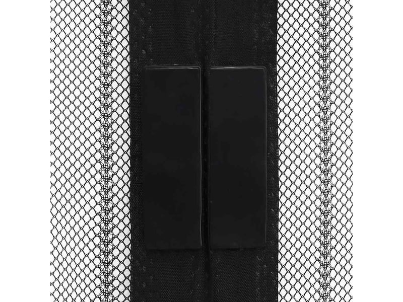  Lot de 2 rideaux de porte anti-insectes, moustiquaires avec aimants noir 200x80cm cf44141  - Conforama E
