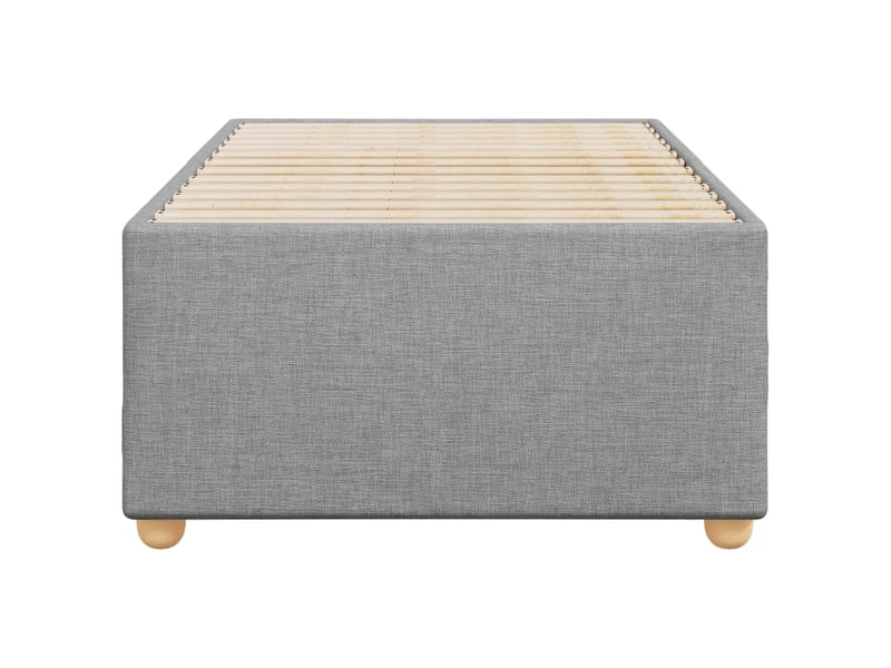  Lit simple- lit adulte -  cadre de lit sans matelas gris clair 80x200 cm tissu  - Conforama C