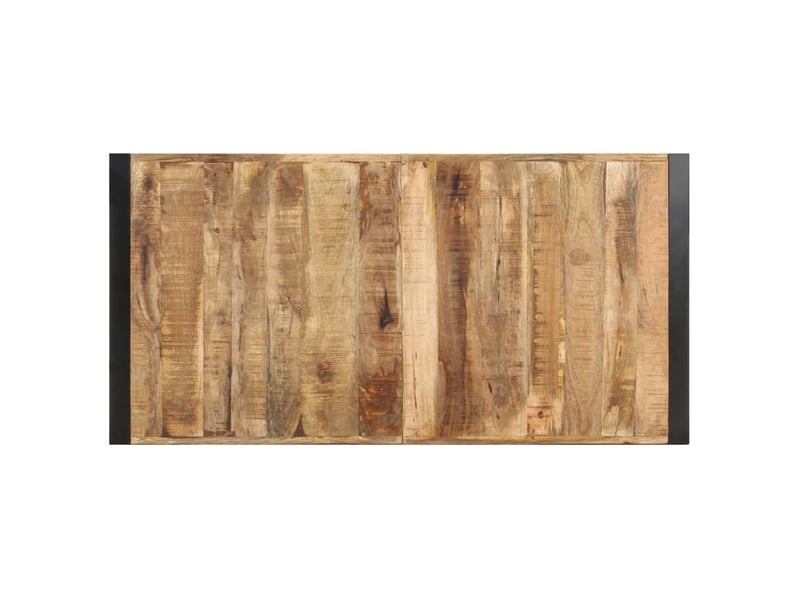  Vidaxl table basse 140x70x40 cm bois de manguier brut  - Conforama E