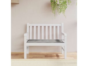 Coussin de banc de jardin, coussin d'assise gris 100x50x3 cm tissu oxford cf52721