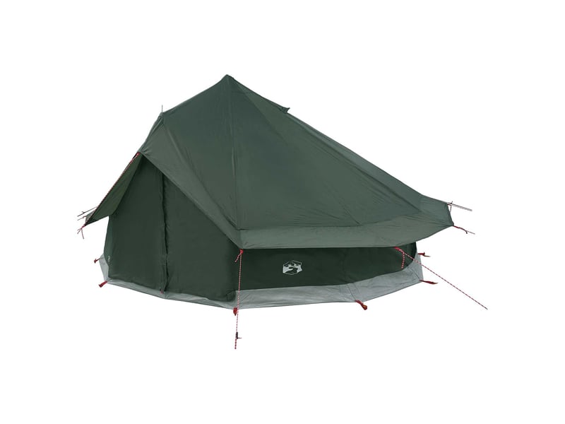  Tente tipi, tente de camping 18 personne vert armée polyester et acier  - Conforama C