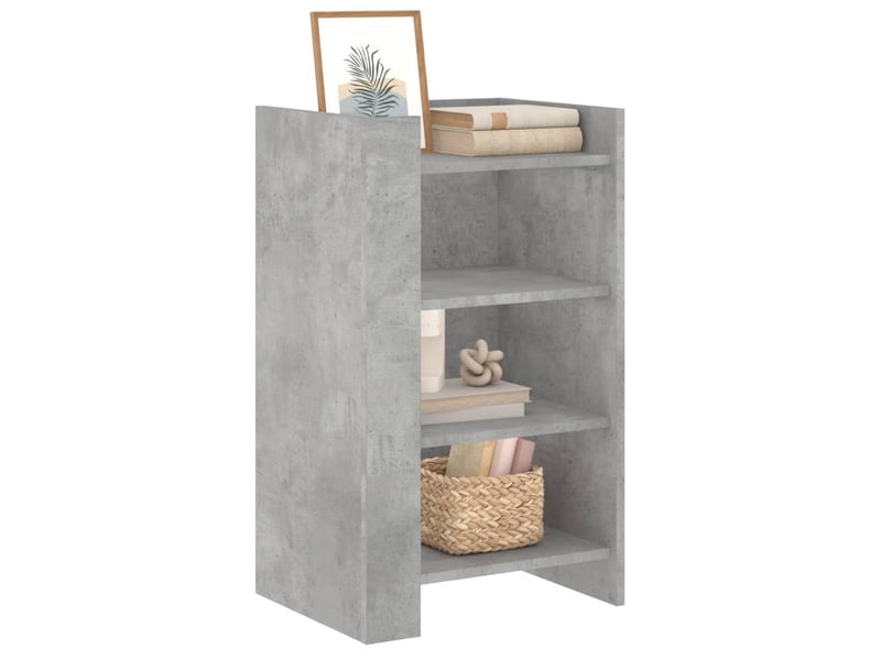  Buffet - bahut - meuble de rangement gris béton 45x35x75 cm bois d'ingénierie  - Conforama C