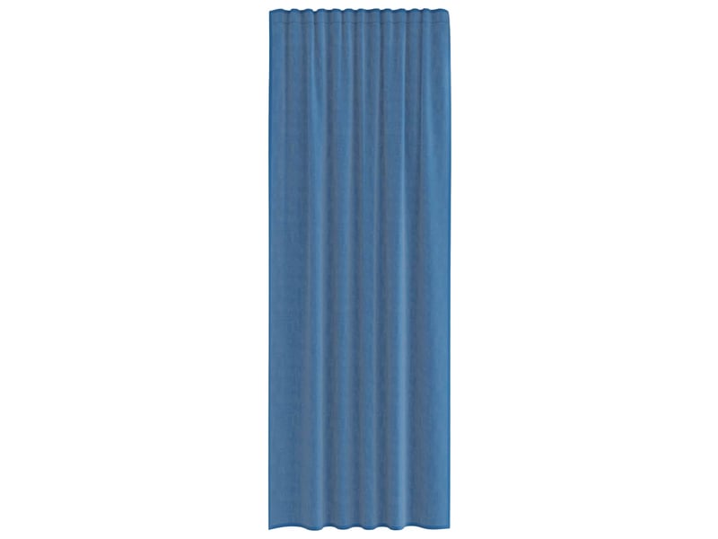  Lot de 2 rideaux en voile, voilages avec passe-tringles bleu royal cf44462  - Conforama D