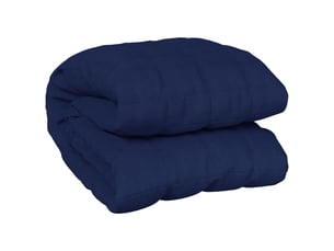 Couverture lestée adulte bleu 200x230 cm 9 kg tissu shl52296