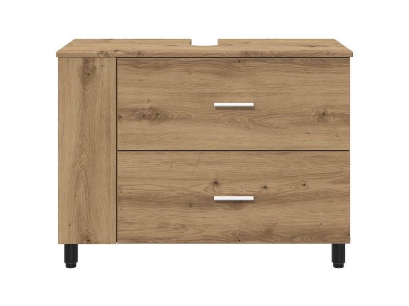  Unité de vanité de salle de bain, meuble de rangement chêne artisanal shl6829  - Conforama E