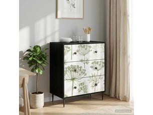 Commode 1 tiroir(s)    <strong></strong> <strong></strong> coloris noir largeur 66 cm