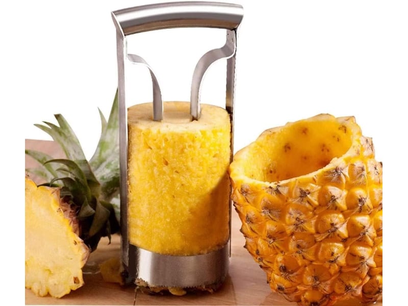 Éplucheur d'ananas en acier inoxydable pour couper l'ananas rapidement et enlever les noyaux, éplucheur pour ustensiles de cuisine CSTY-0010096TY - Conforama D