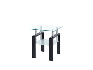 Table basse carré(e) coloris transparent HOMVRA - 45 cmx45 cm