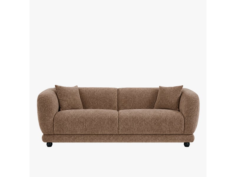Canapé 3 places en tissu taupe - Conforama A
