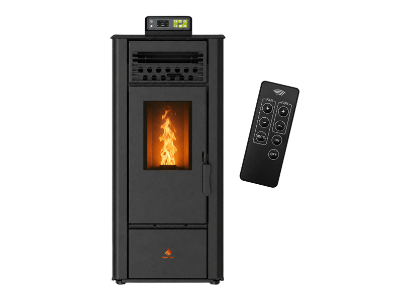  Poêle à granulés chiara 10 kw + télécommande - noir  - Conforama A