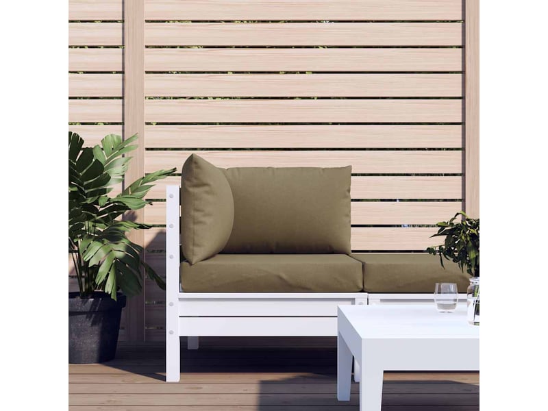  Lot de 3 coussins de palette, coussins de canapé taupe mélangé tissu cf59712  - Conforama C