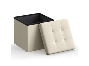 Pouf / repose pied blanc