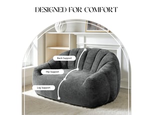 Pouf / repose pied PANGIVO T3800P525862 gris