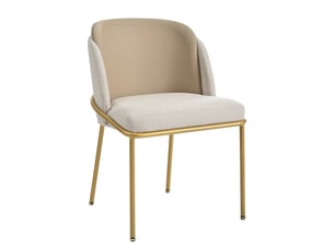 6 chaises modernes à pieds inclinés et réglables – idéal salonopen spacesalle à manger – beigekaki